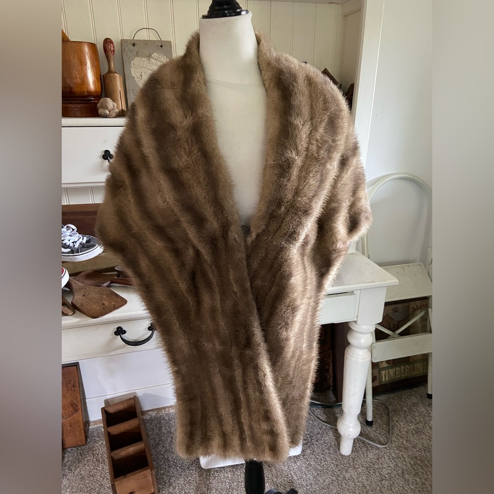 Vintage Mink Shawl